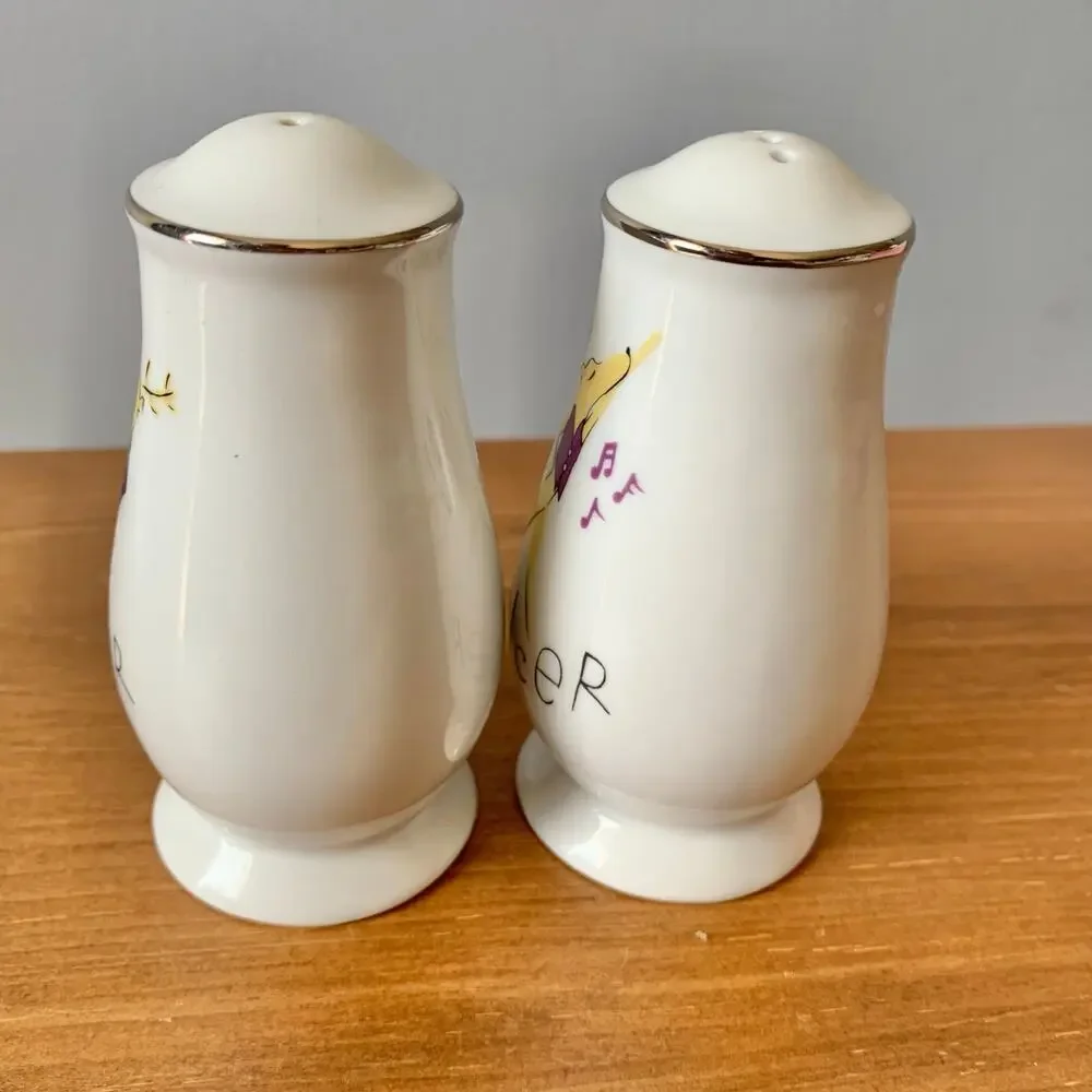 Pottery Barn Retired Reindeer Salt & Pepper Shaker Set Dasher & Dancer Christmas